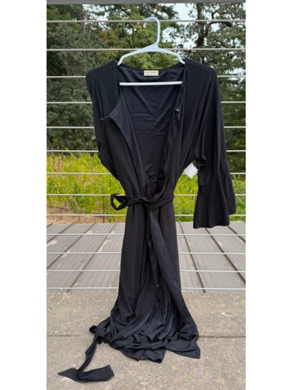 Kiyonna black wrap dress size 1x